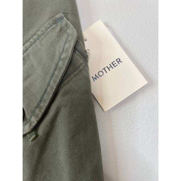 NWT Mother The G.I. Jane Frayed Cargo On The Double Green Mini Skirt Size: 25 - Picture 4 of 8